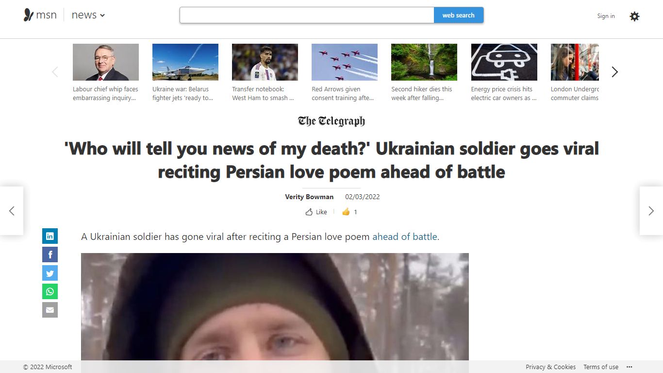 'Who will tell you news of my death?' Ukrainian soldier goes viral ...